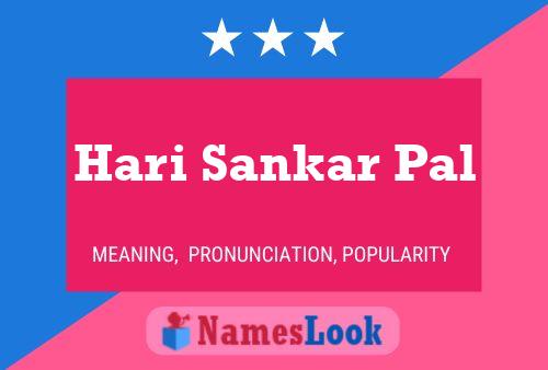 Hari Sankar Pal Name Poster