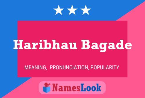 Haribhau Bagade Name Poster