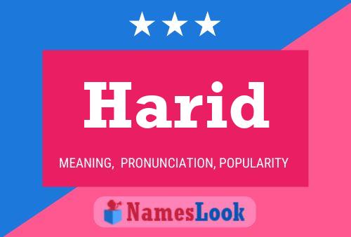 Harid Name Poster