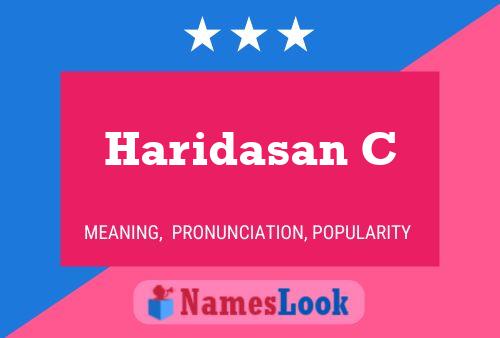 Haridasan C Name Poster