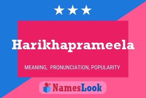 Harikhaprameela Name Poster