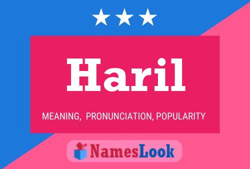 Haril Name Poster