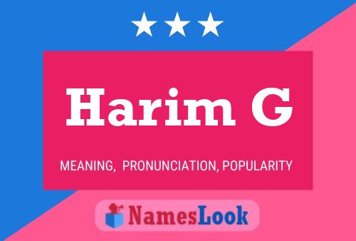 Harim G Name Poster