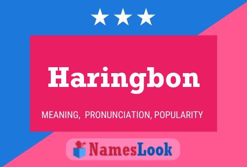 Haringbon Name Poster