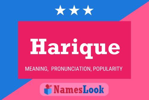 Harique Name Poster