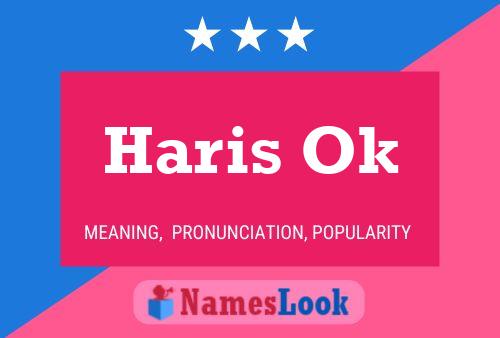 Haris Ok Name Poster