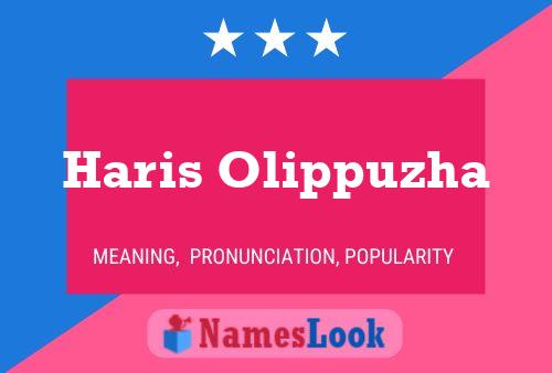 Haris Olippuzha Name Poster