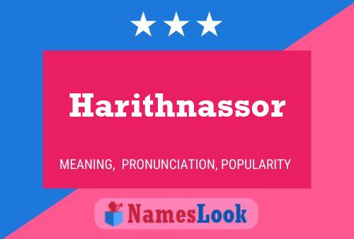 Harithnassor Name Poster