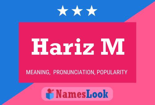 Hariz M Name Poster