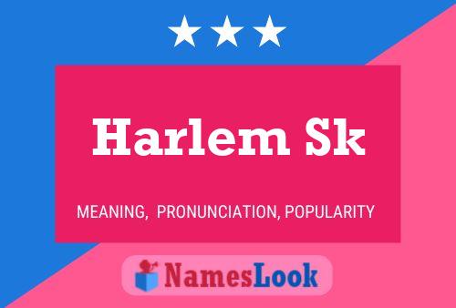 Harlem Sk Name Poster