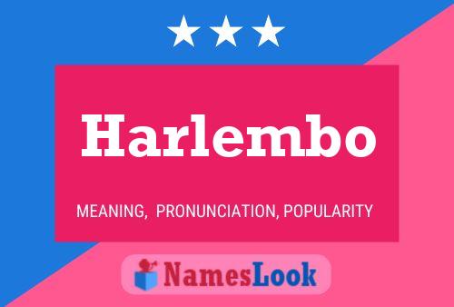 Harlembo Name Poster