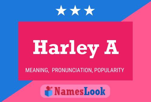 Harley A Name Poster