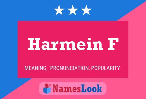 Harmein F Name Poster