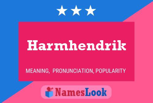 Harmhendrik Name Poster