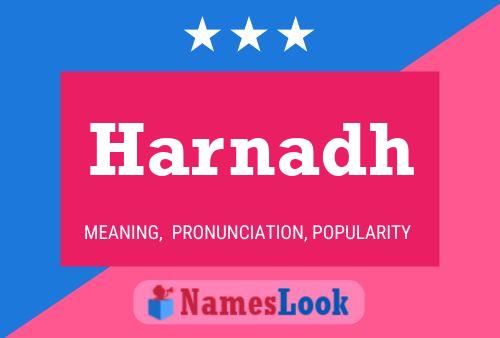 Harnadh Name Poster