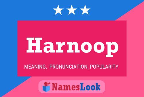 Harnoop Name Poster