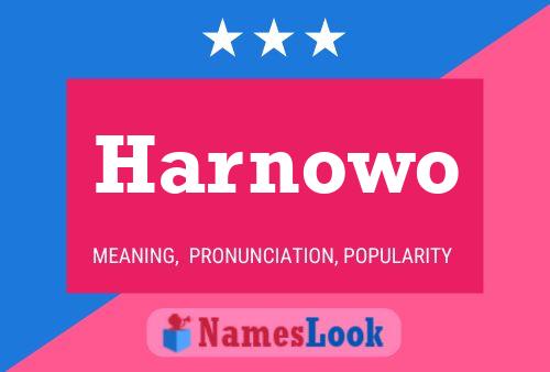 Harnowo Name Poster