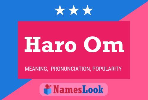 Haro Om Name Poster