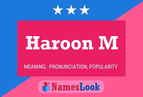 Haroon M Name Poster