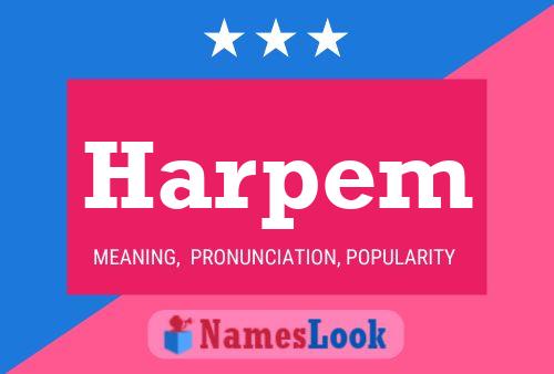 Harpem Name Poster