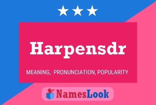 Harpensdr Name Poster