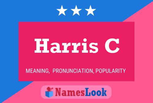 Harris C Name Poster