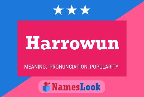 Harrowun Name Poster