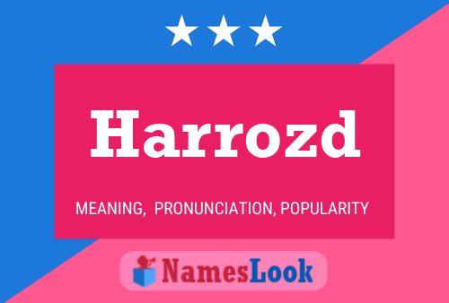 Harrozd Name Poster