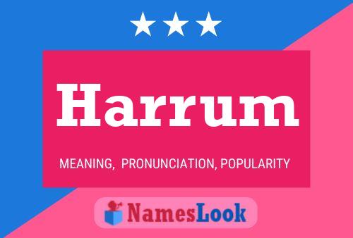 Harrum Name Poster