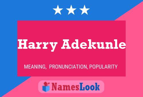 Harry Adekunle Name Poster