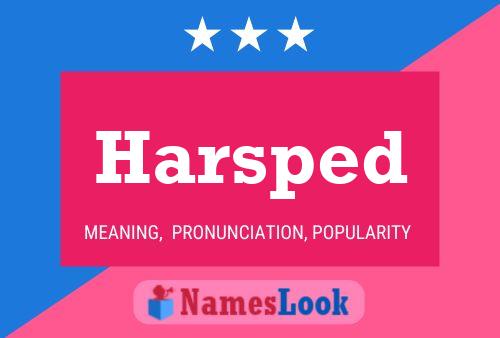 Harsped Name Poster