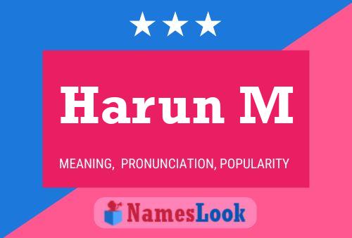 Harun M Name Poster