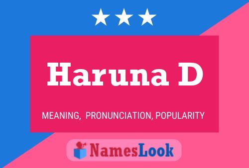 Haruna D Name Poster