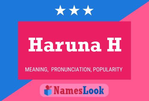 Haruna H Name Poster