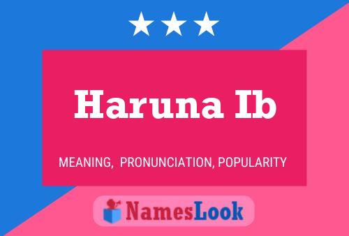 Haruna Ib Name Poster