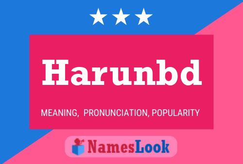 Harunbd Name Poster