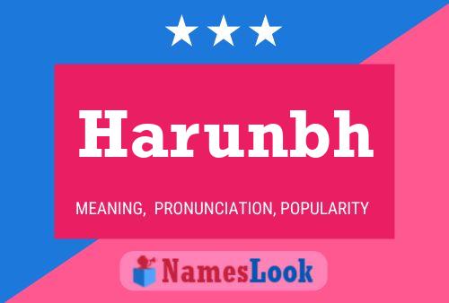 Harunbh Name Poster