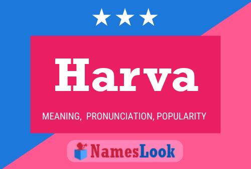 Harva Name Poster