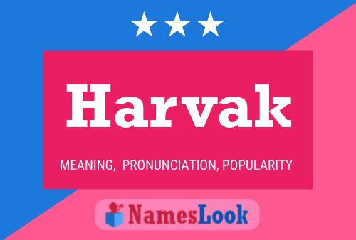 Harvak Name Poster