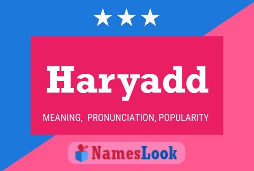 Haryadd Name Poster