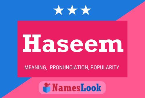 Haseem Name Poster