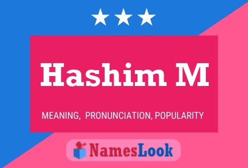 Hashim M Name Poster