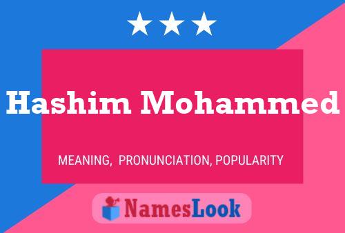 Hashim Mohammed Name Poster