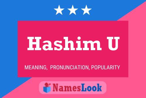 Hashim U Name Poster