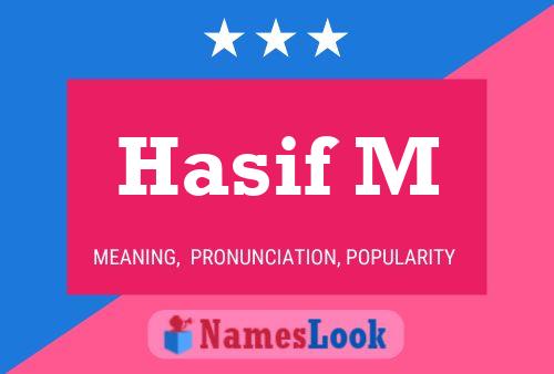 Hasif M Name Poster