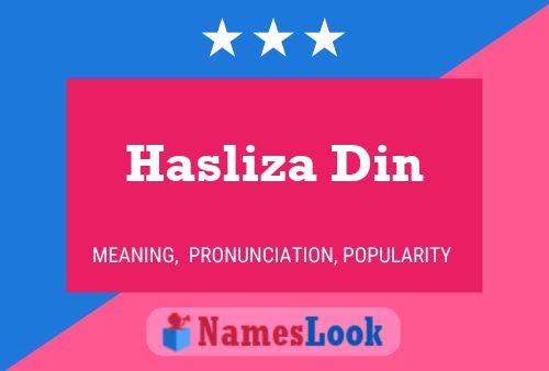 Hasliza Din Name Poster