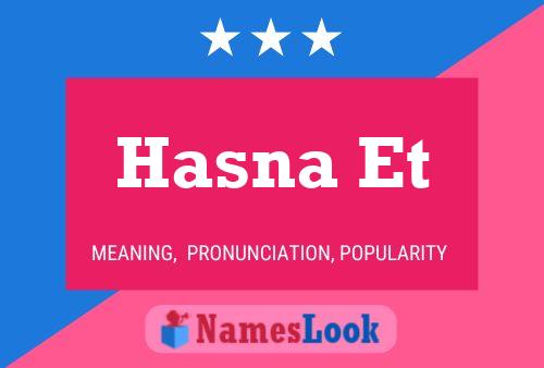 Hasna Et Name Poster