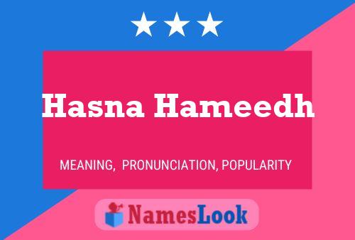 Hasna Hameedh Name Poster