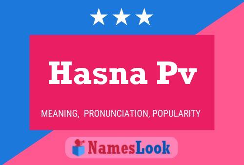 Hasna Pv Name Poster