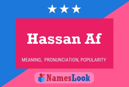 Hassan Af Name Poster